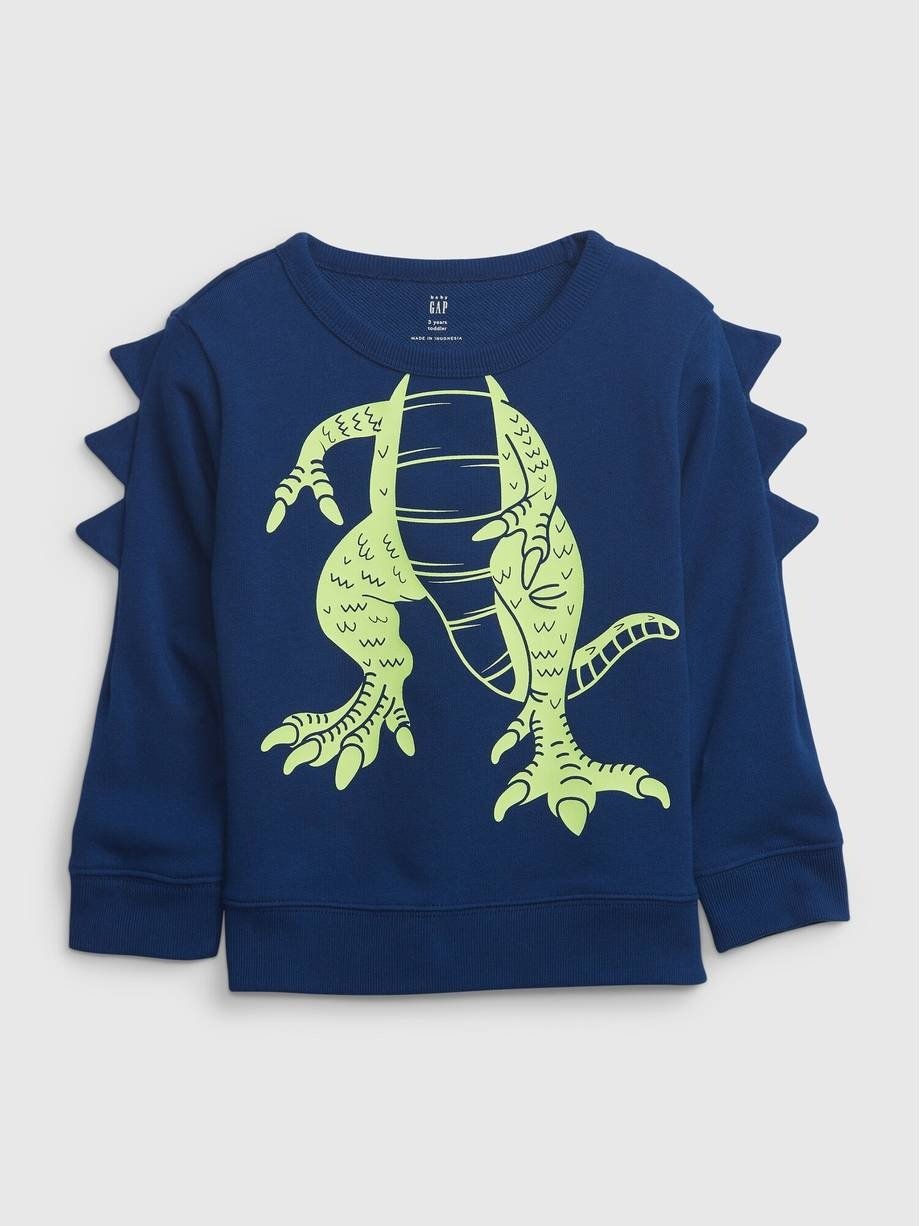 3D Dinozor Baskılı Sweatshirt product image