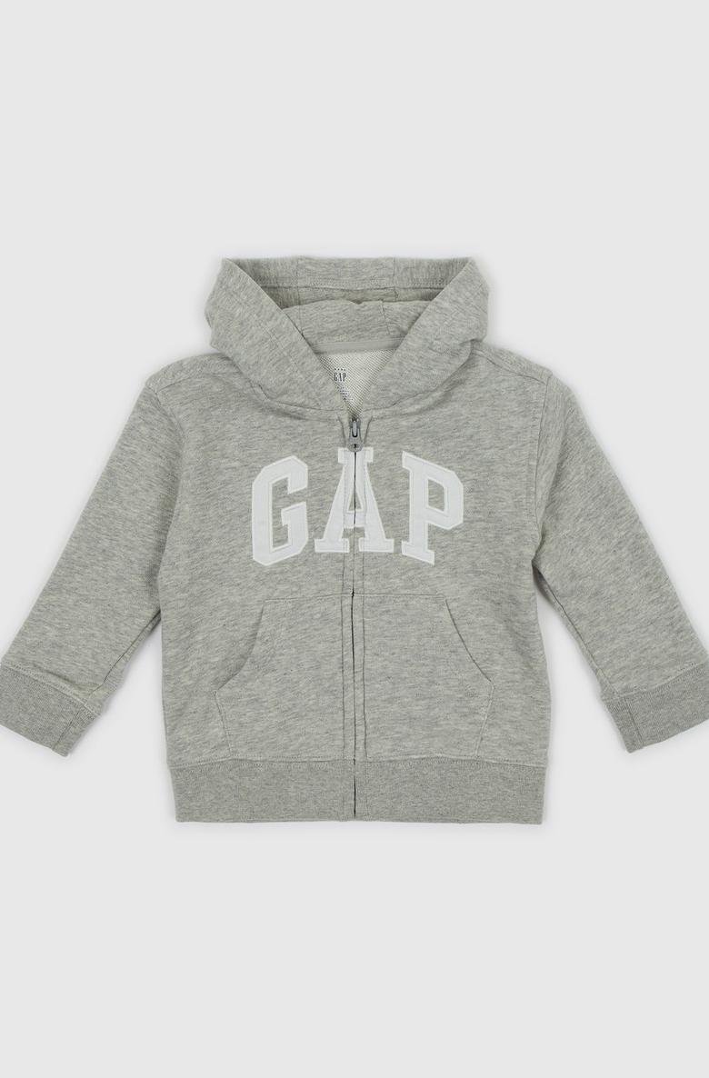  Gap Logo Fermuarlı Havlu Kumaş Sweatshirt
