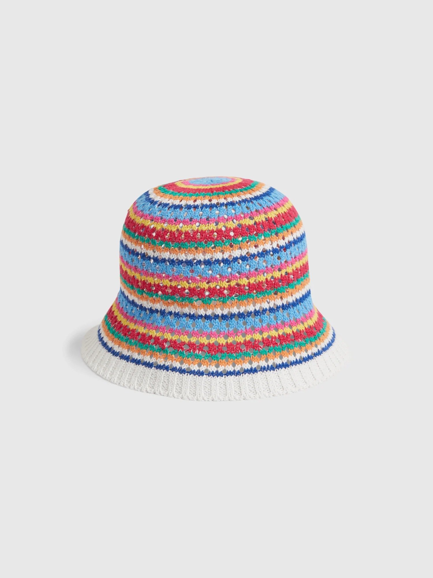 Çizgili Kroşe Bucket Şapka product image