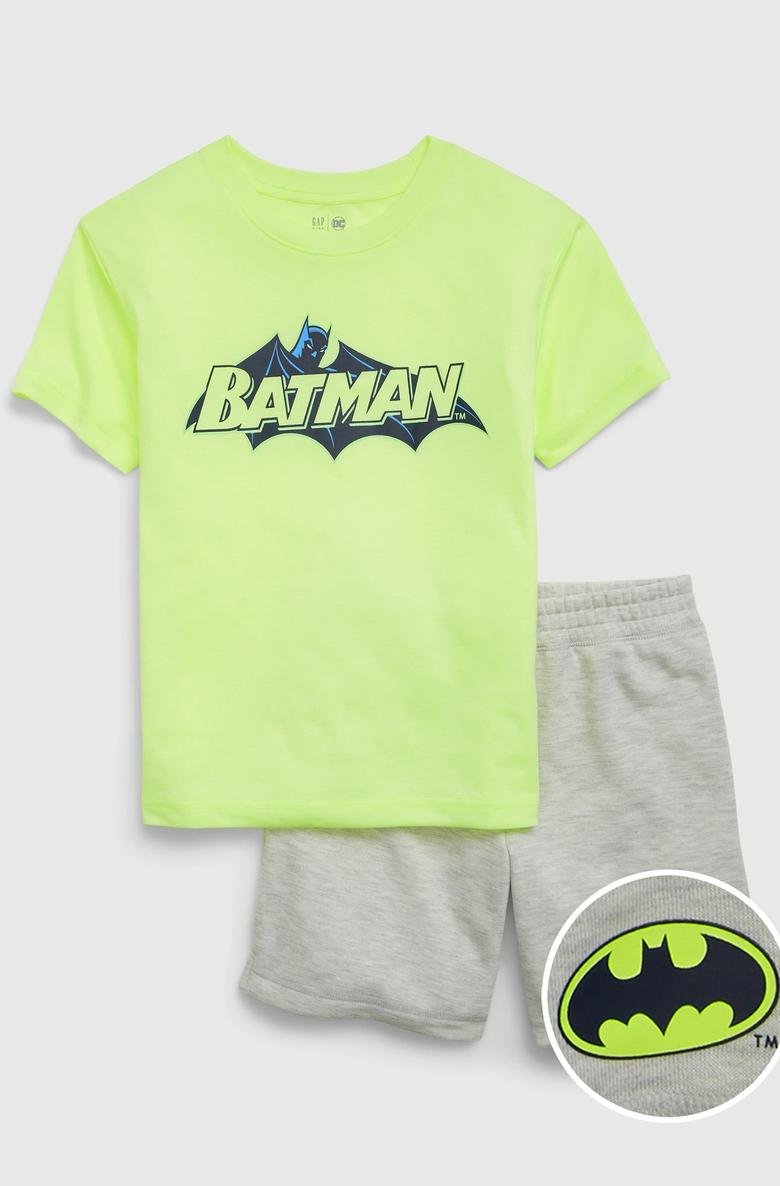  %100 Geri Dönüştürülmüş DC™ Batman Grafikli Pijama Takım
