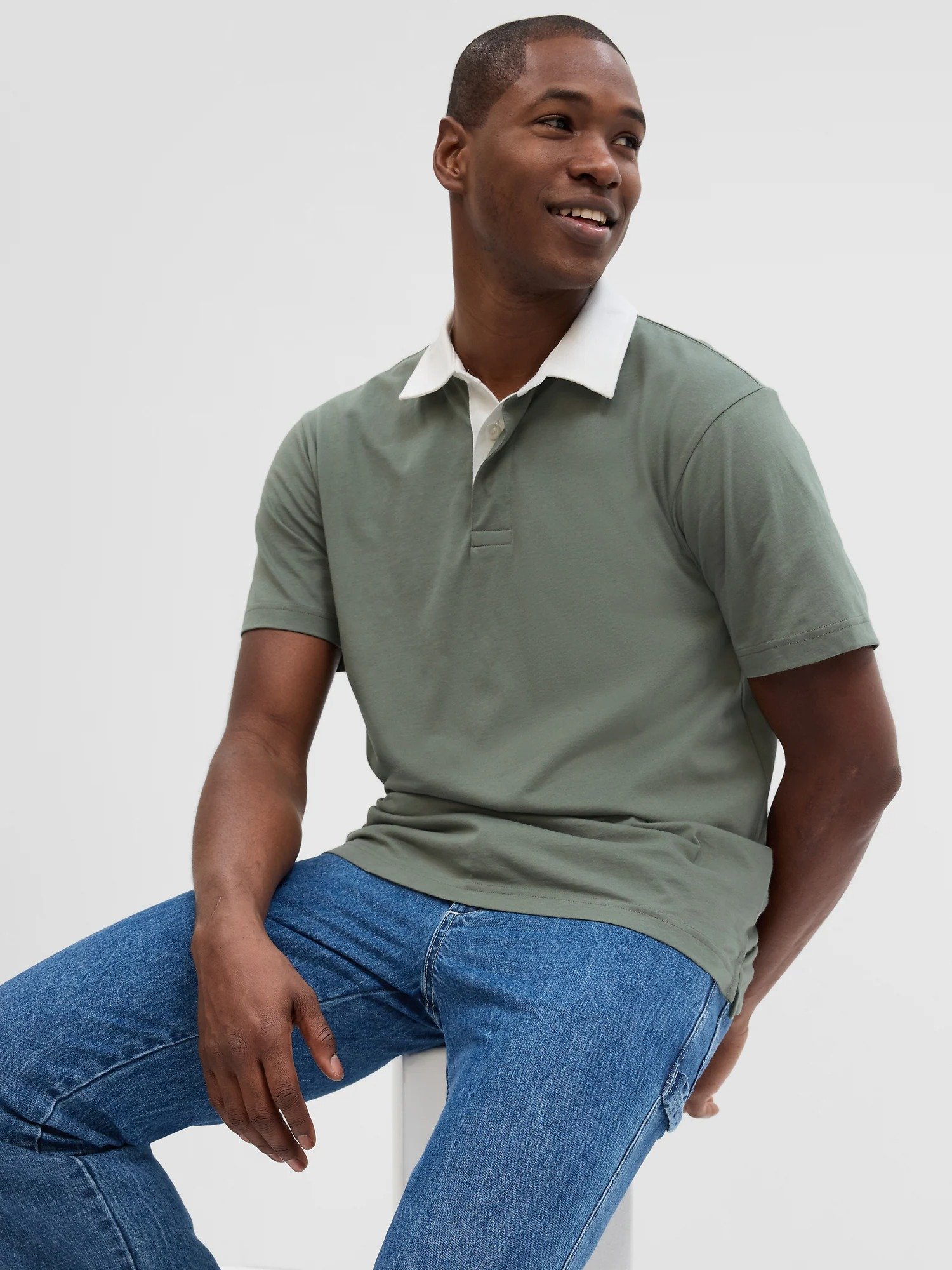 Relaxed Rugby Polo Yaka T-Shirt product image