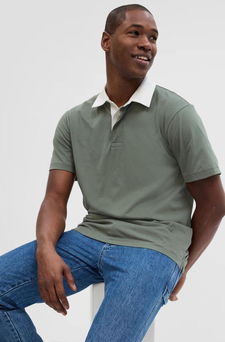  Relaxed Rugby Polo Yaka T-Shirt