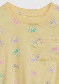 Disney %100 Organik Pamuk Mix and Match Minnie Mouse Grafikli T-Shirt