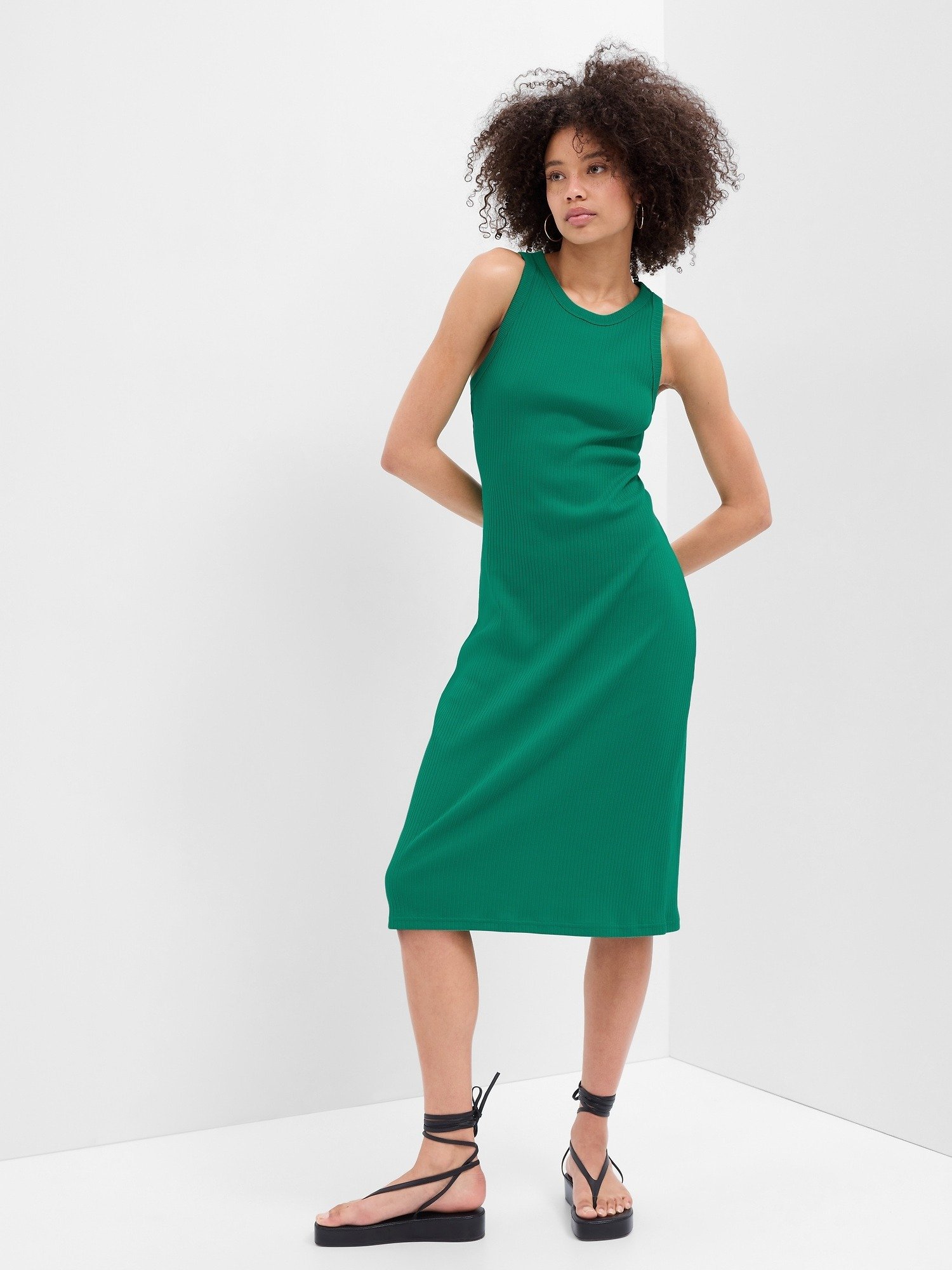 Fitilli Halter Yaka Midi Elbise product image