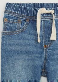 Distressed Slim Pull-On Washwell™ Jean Pantolon