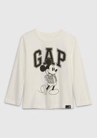%100 Organik Pamuk Mix and Match Disney Mickey Mouse Logolu T-Shirt