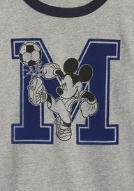 %100 Organik Pamuk Disney Mickey Mouse Grafikli T-Shirt
