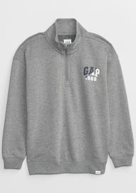 Gap Logo Fermuarlı Fleece Sweatshirt