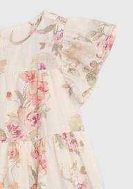 Gap × LoveShackFancy Çiçekli Fırfırlı Elbise