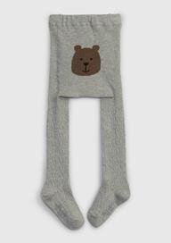 Brannan Bear Grafikli Cable Örgü Külotlu Çorap