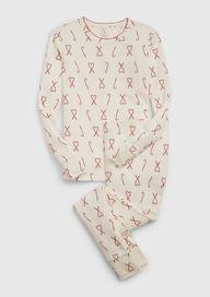 %100 Organik Pamuk Desenli Pijama Takımı