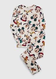 Organik Pamuk Mickey Mouse Desenli Pijama Takımı