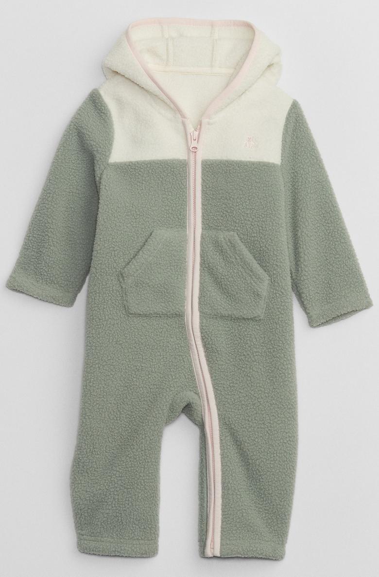  Sherpa Colorblock Brannan Bear İşlemeli Tulum