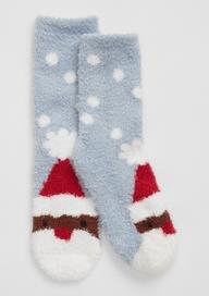 Noel Baba Cozy Grafikli Çorap