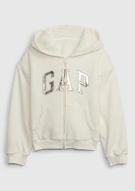 Gap Logo Fermuarlı Sherpa Sweatshirt