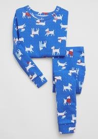 %100 Organik Pamuk Winter Dog Desenli Pijama Takımı