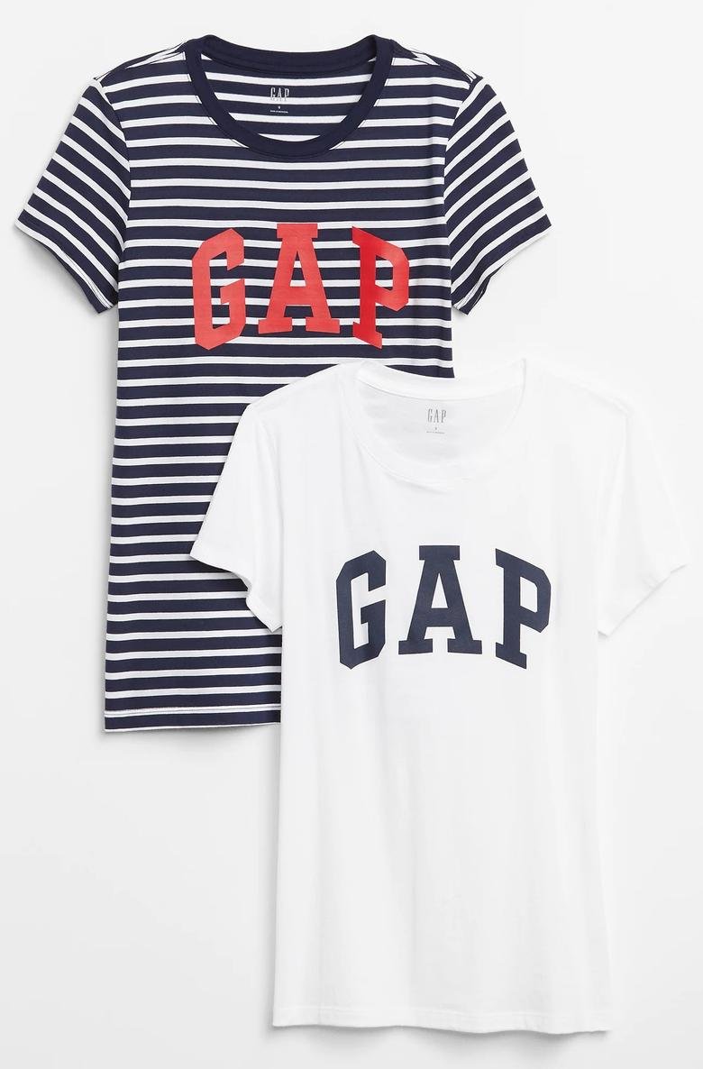  2'li Gap Logo Kısa Kollu T-Shirt Seti
