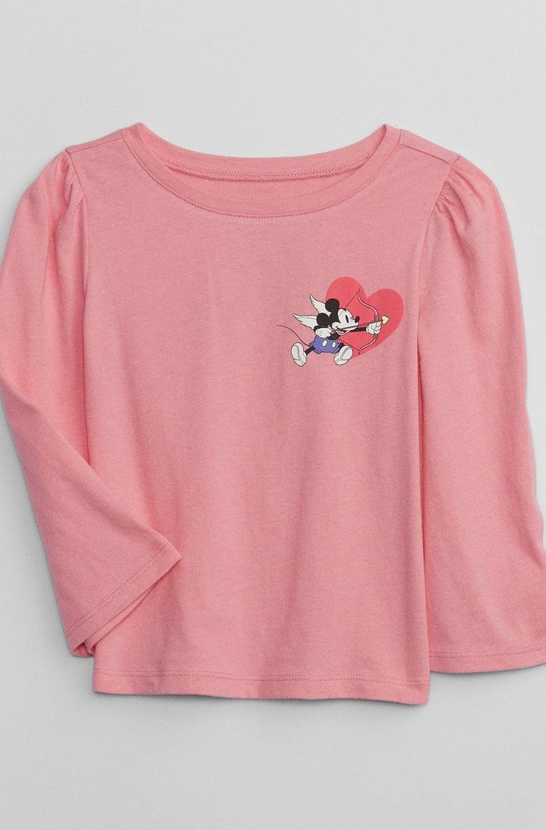  Disney Mickey Mouse and Minnie Mouse Grafikli T-Shirt