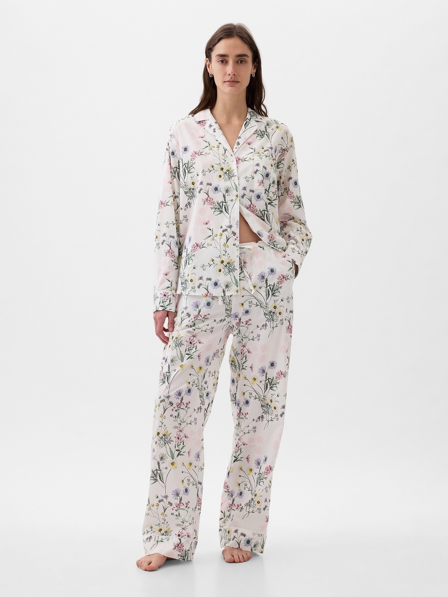 Desenli Poplin Pijama Altı product image