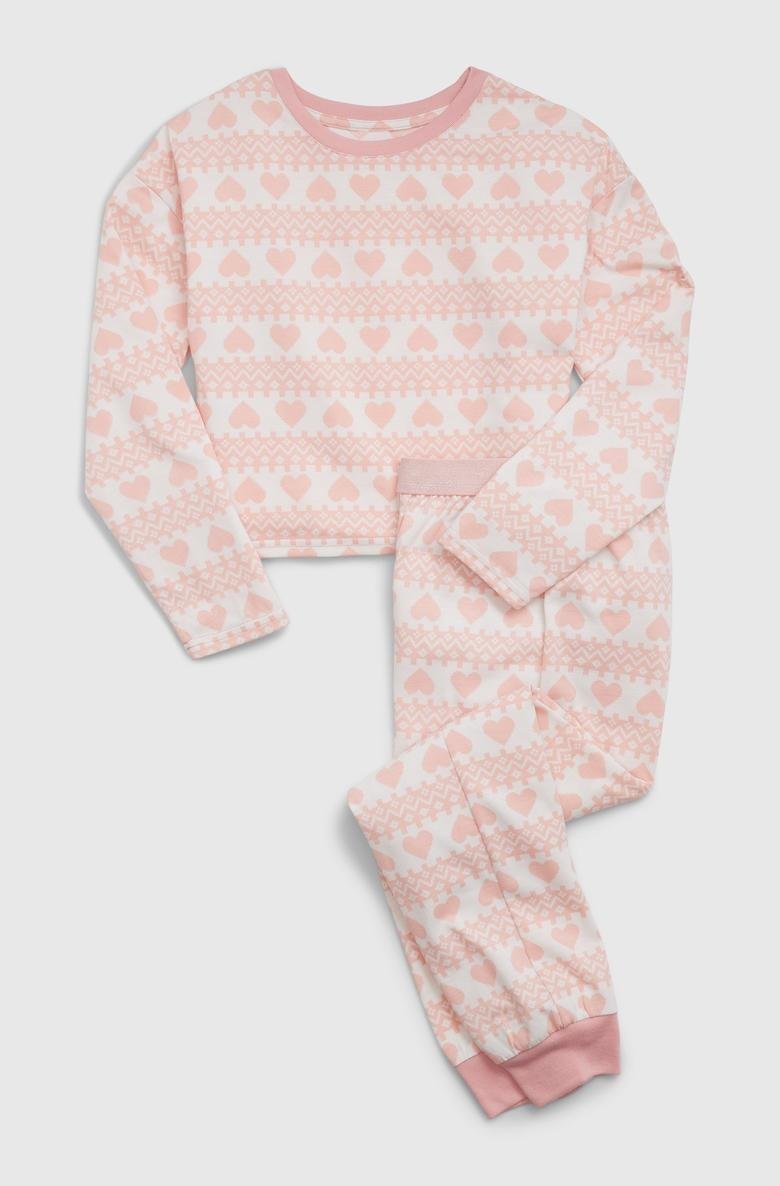  Geri Dönüştürülmüş Desenli Pijama Takımı