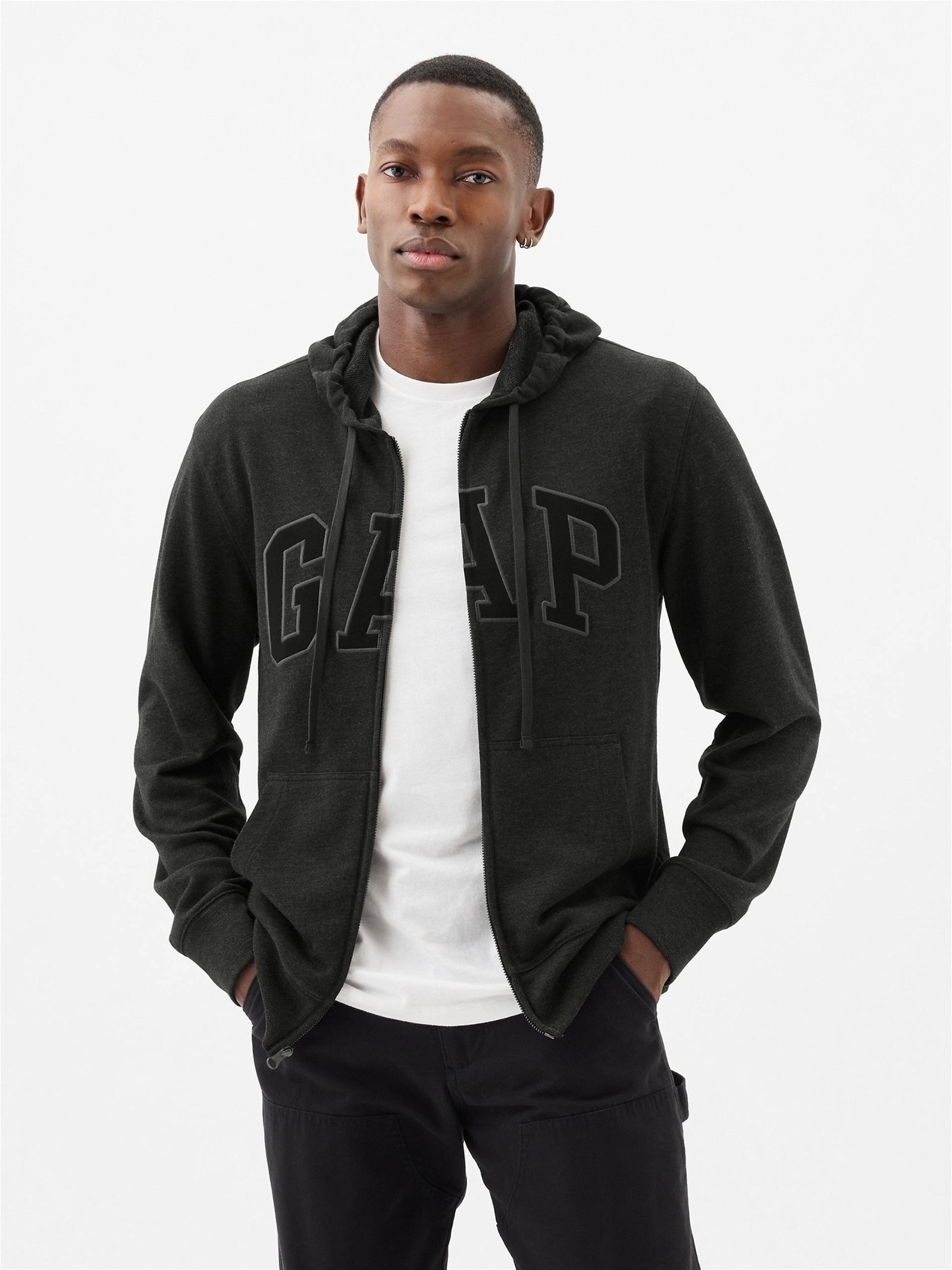 Gap Logo Fermuarlı Fransız Havlu Kumaş Sweatshirt product image