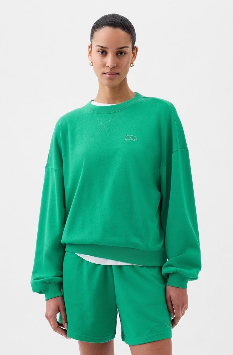  Mini Gap Logo Fransız Havlu Kumaş Sweatshirt