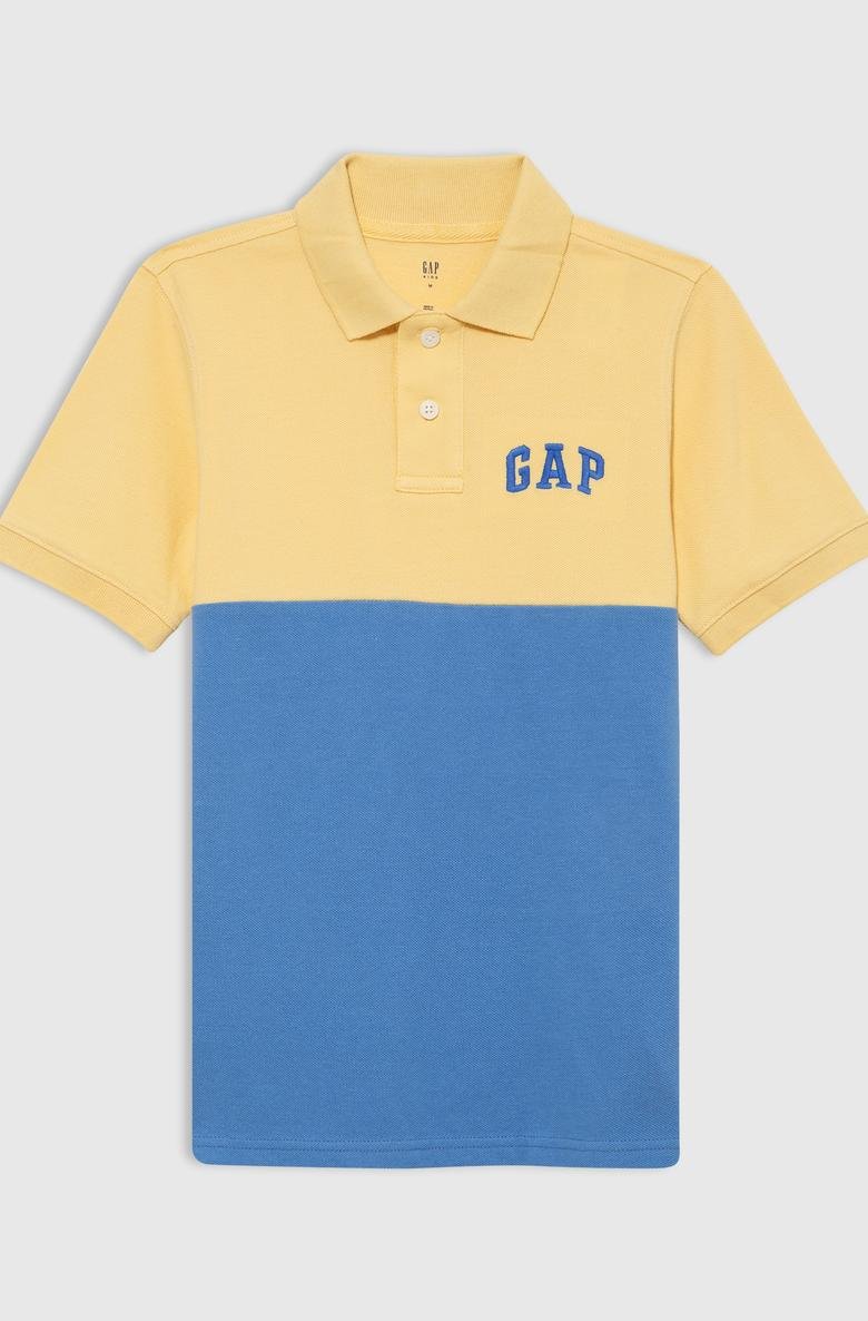  Gap Logo Colorblock Pique Polo Yaka T-Shirt