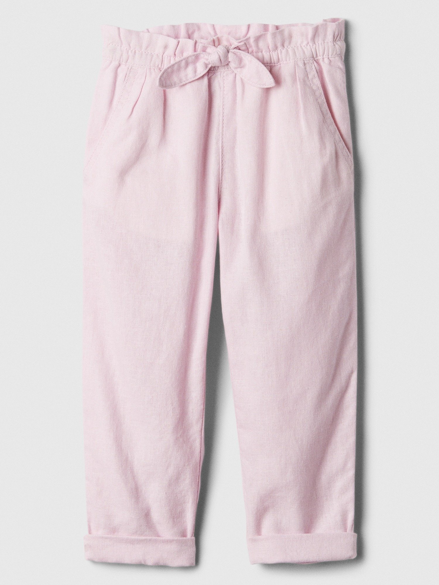 Keten Karışımlı Pull-On Pantolon product image