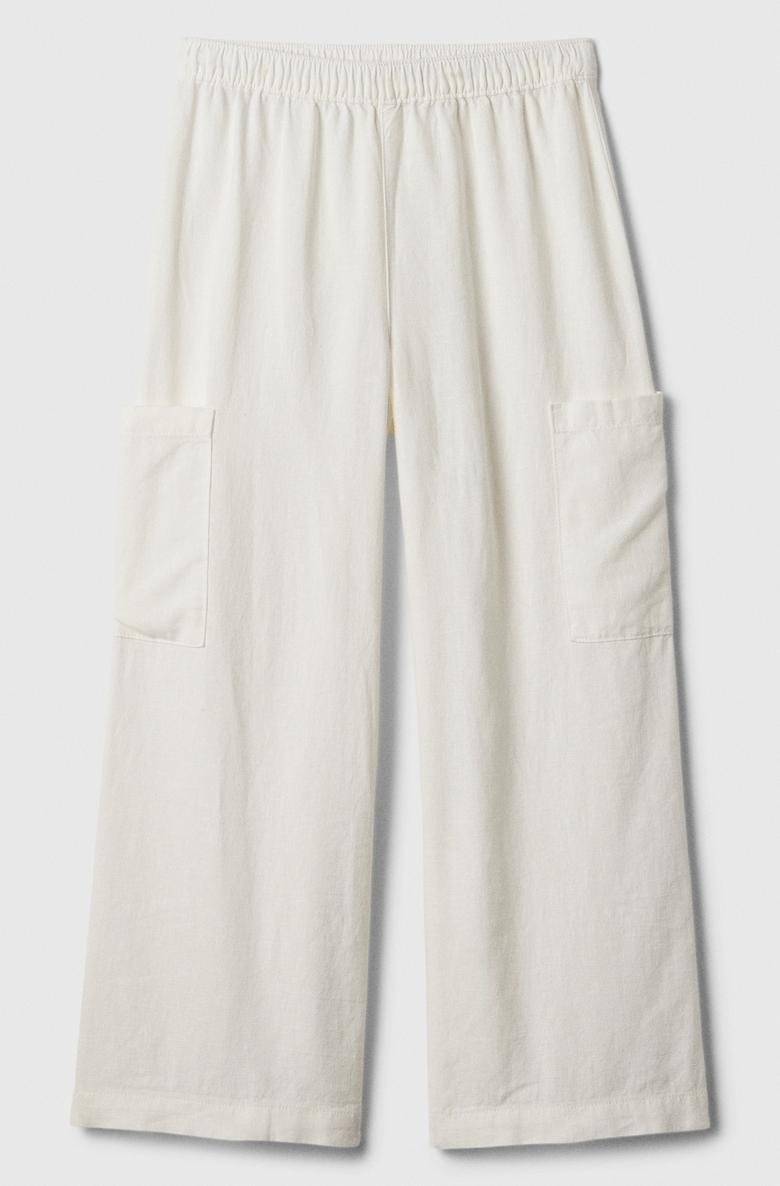  Wide-Leg Crop Pull-On Pantolon