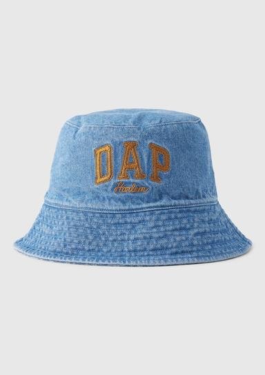 DAP × GAP Çift Taraflı Logo Denim Bucket Şapka