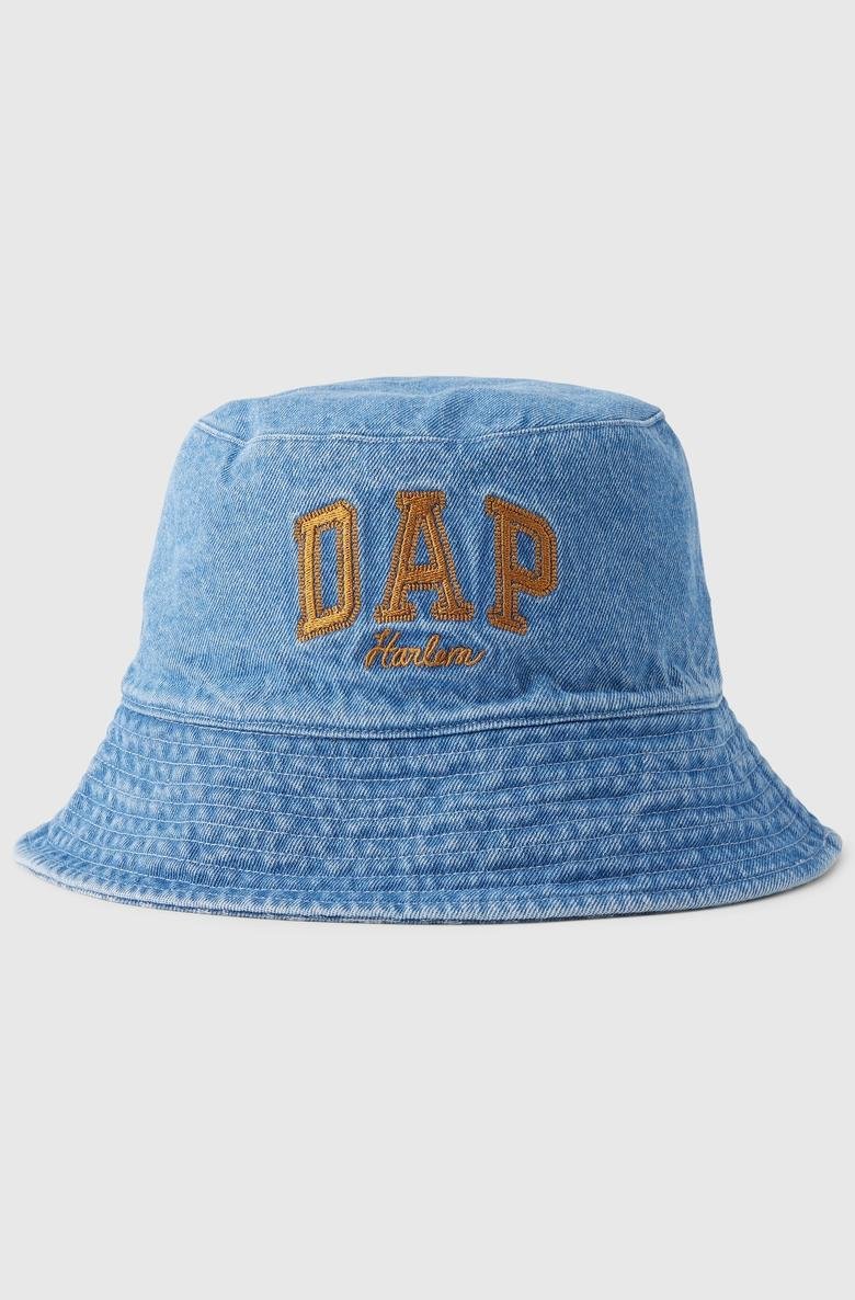  DAP × GAP Çift Taraflı Logo Denim Bucket Şapka