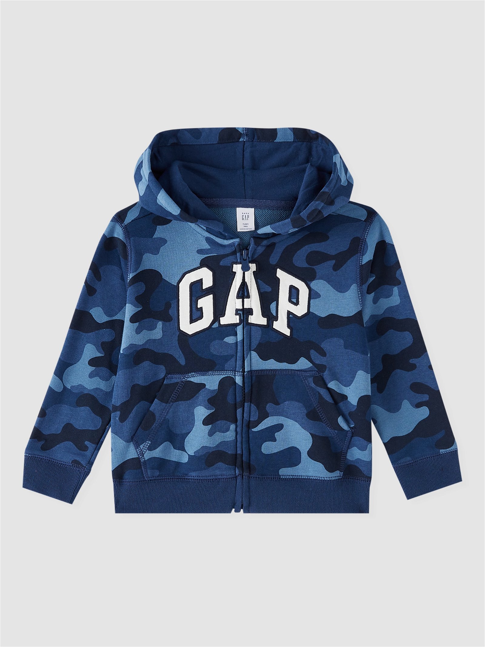 Gap Logo Fransız Havlu Kumaş Fermuarlı Sweatshirt product image