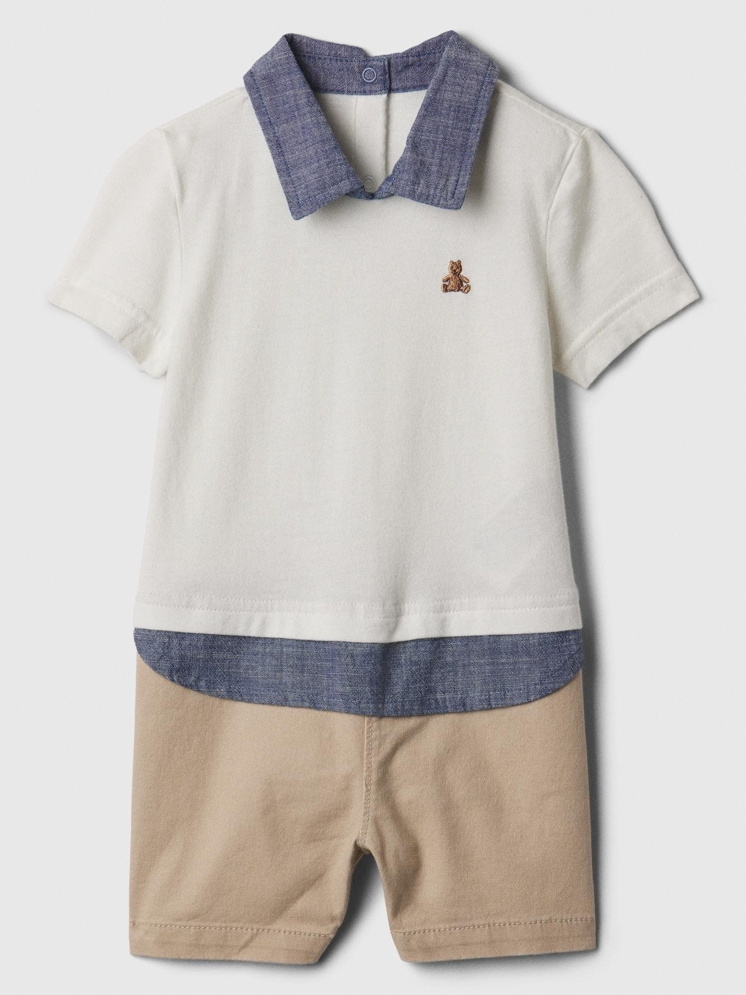 Brannan Bear İşlemeli Polo Yaka Outfit Set product image