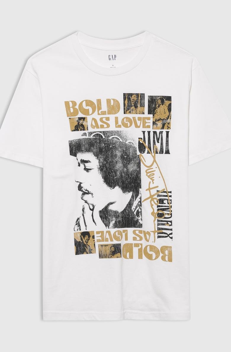  Jimi Hendrix Grafikli T-Shirt