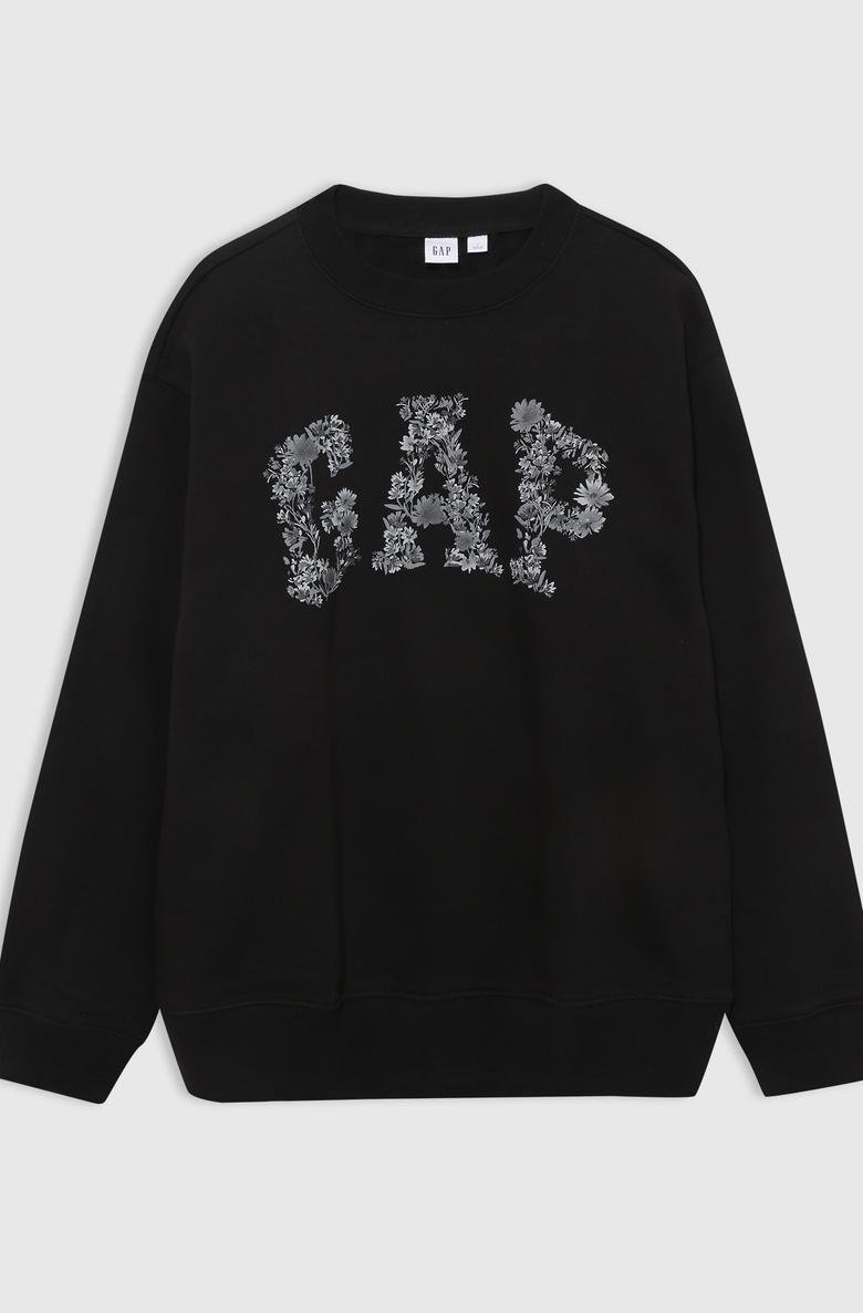  Gap Logo Bisiklet Yaka Fleece Sweatshirt