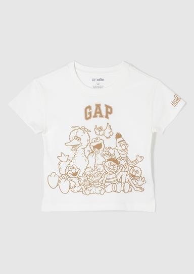 Gap Logo Susam Sokağı Grafikli T-Shirt