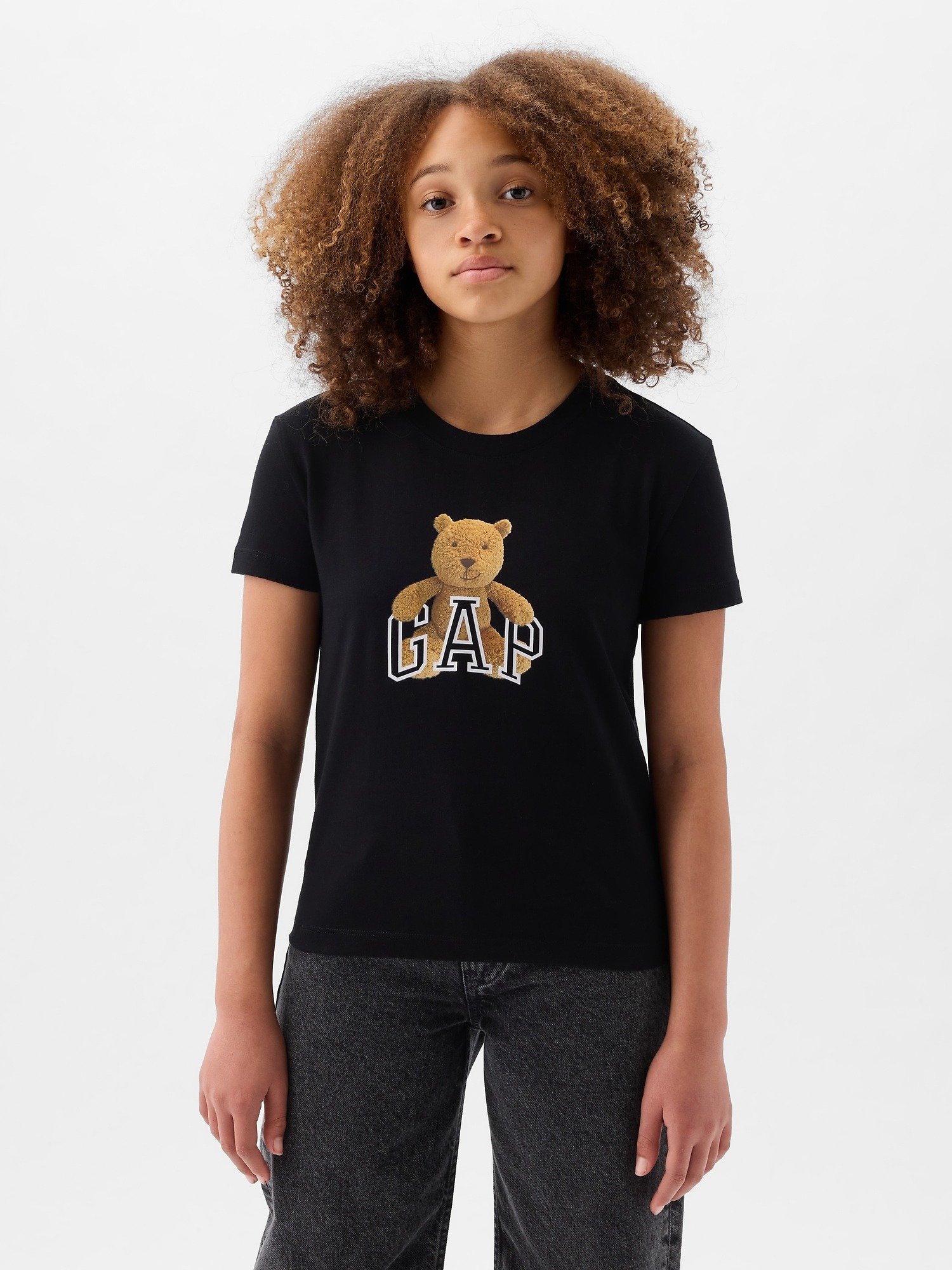 Organik Pamuk Gap Brannan Bear Logo T-Shirt product image