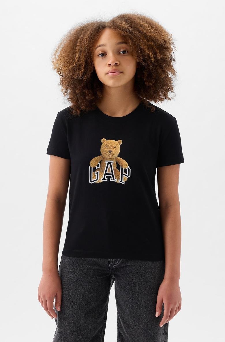  Organik Pamuk Gap Brannan Bear Logo T-Shirt
