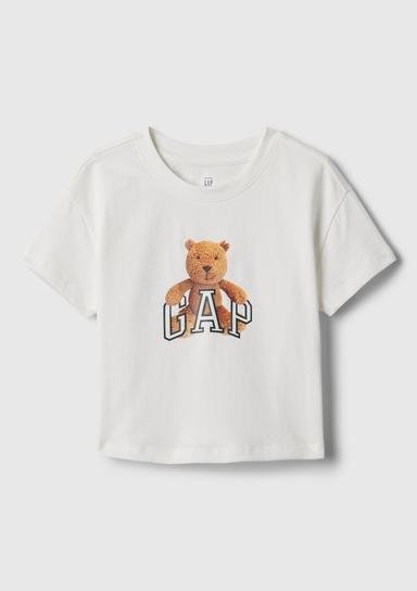 Organik Pamuk Brannan Bear Gap Logo T-Shirt