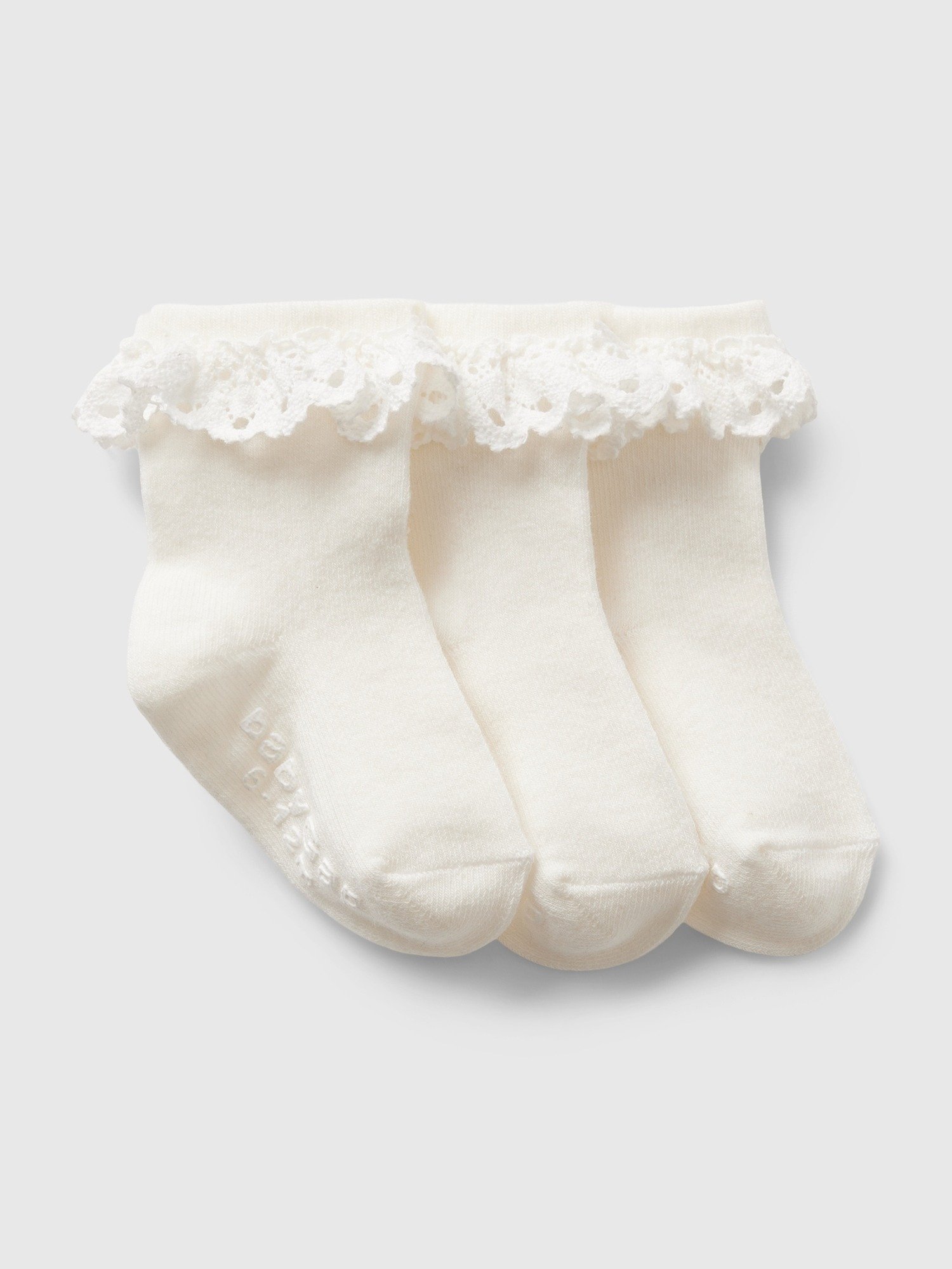 Dantel Detaylı 3'lü Çorap Seti product image