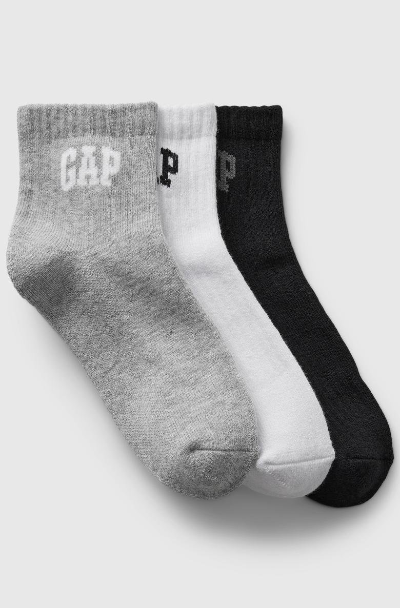  Gap Logo Quarter Crew 3'lü Çorap Seti