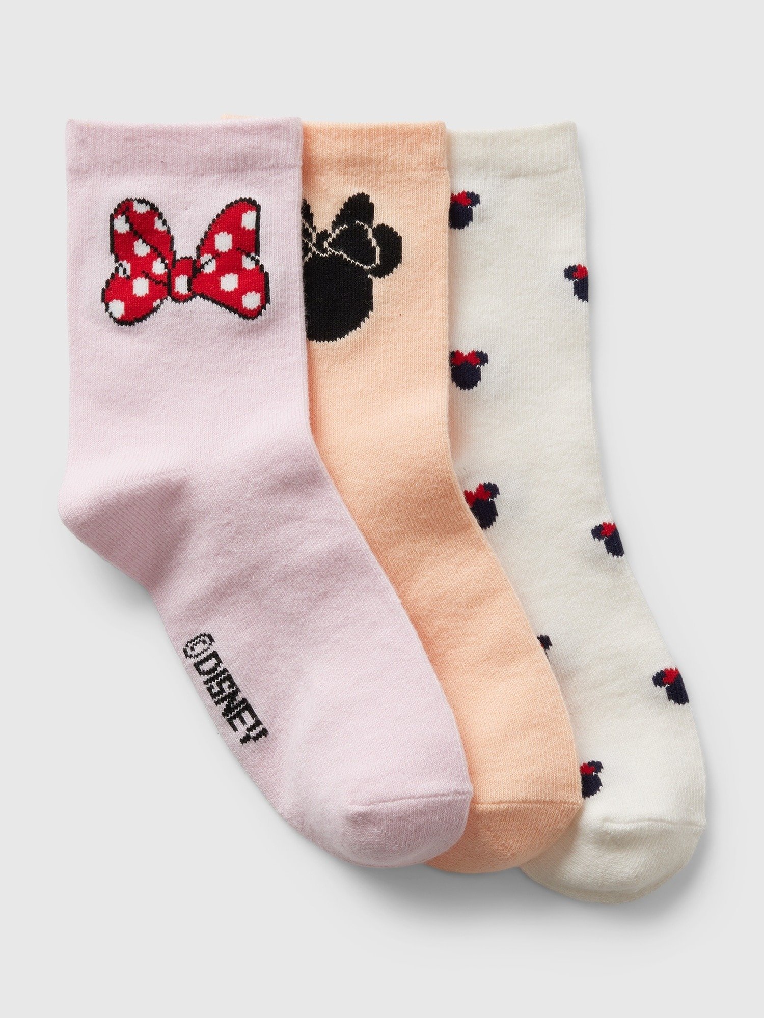 Disney Minnie Mouse Crew 3'lü Çorap Seti product image
