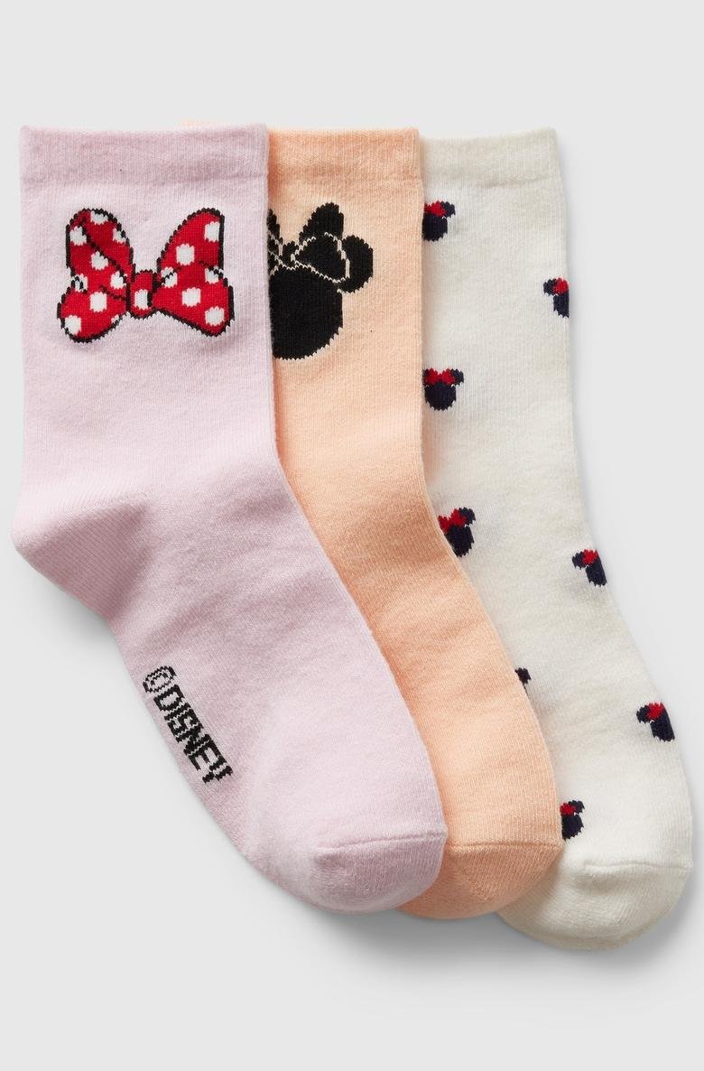  Disney Minnie Mouse Crew 3'lü Çorap Seti