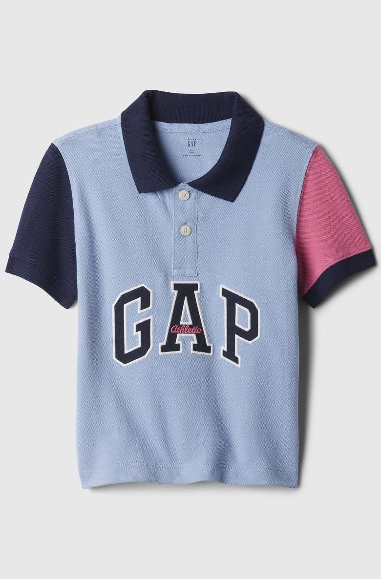  Gap Arch Logo Colorblock Polo Yaka T-Shirt