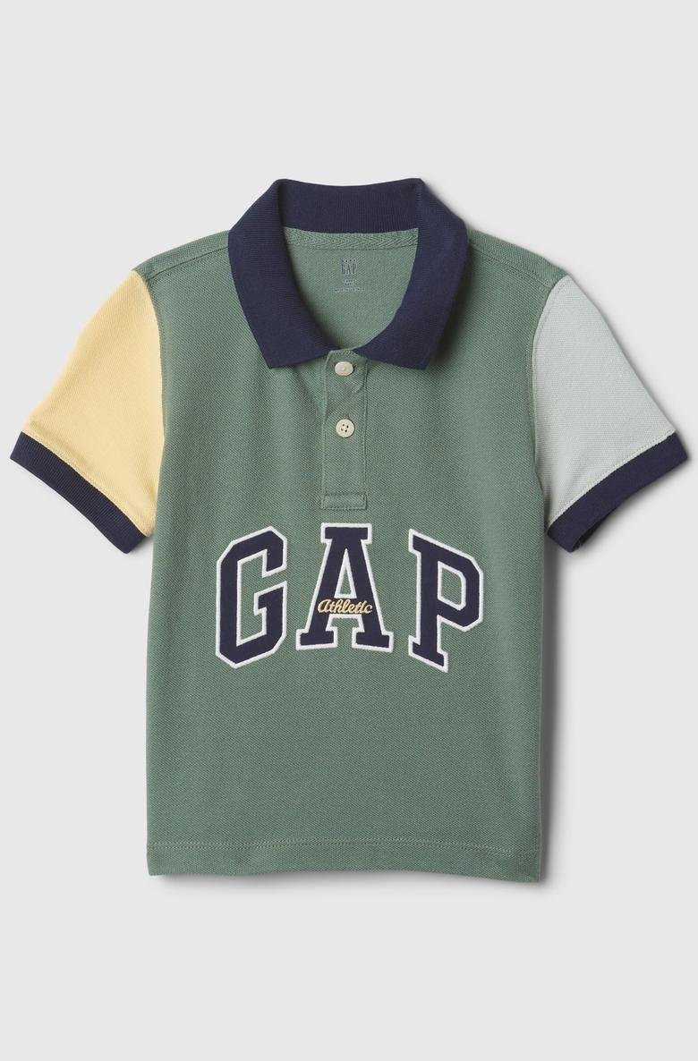  Gap Arch Logo Colorblock Polo Yaka T-Shirt