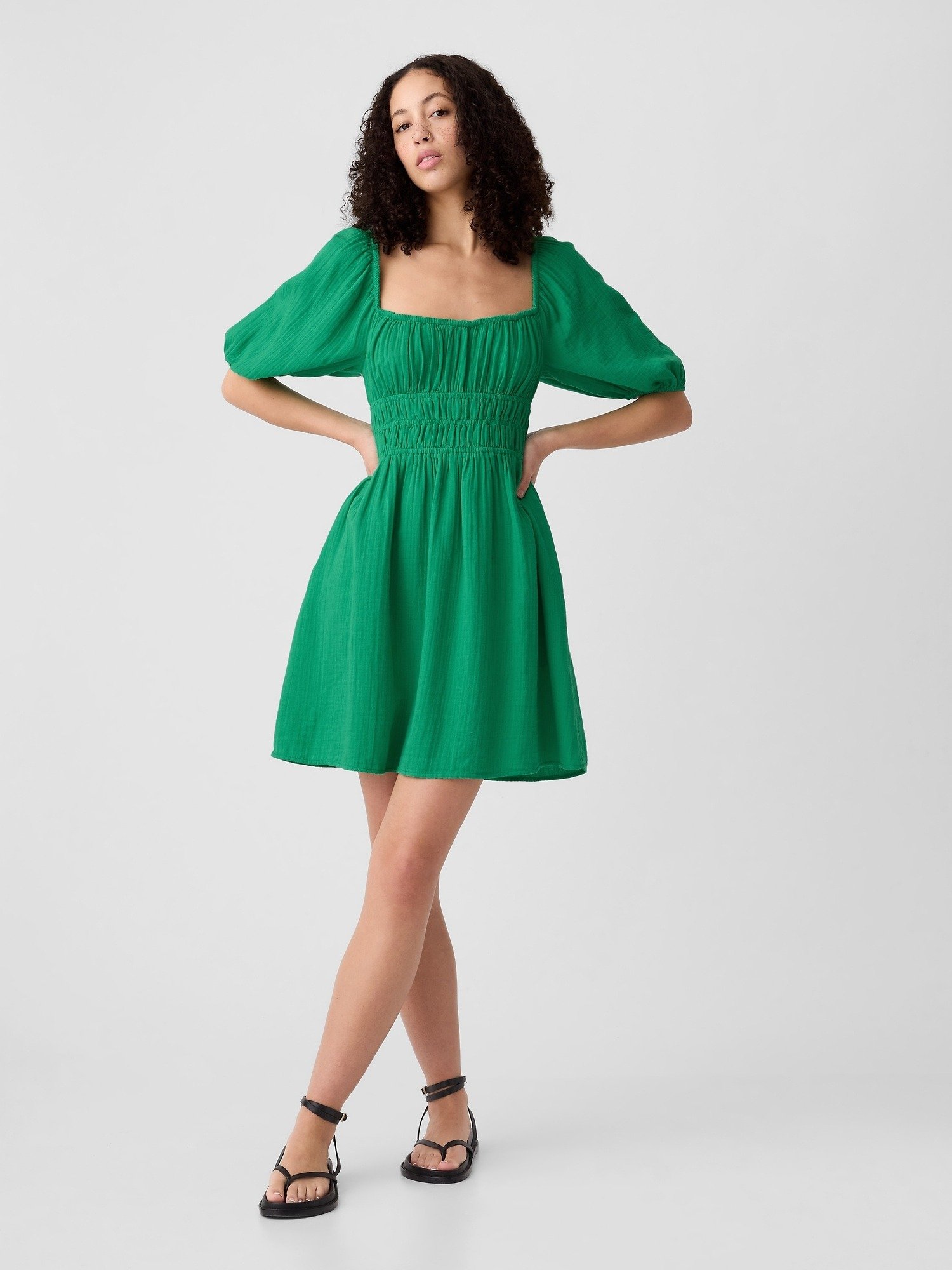 Büzgülü Mini Elbise product image