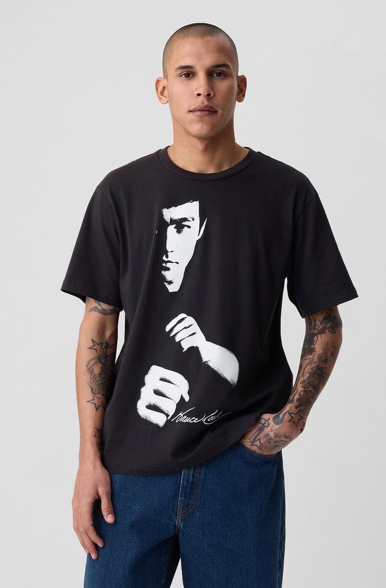  Bruce Lee Grafikli T-Shirt
