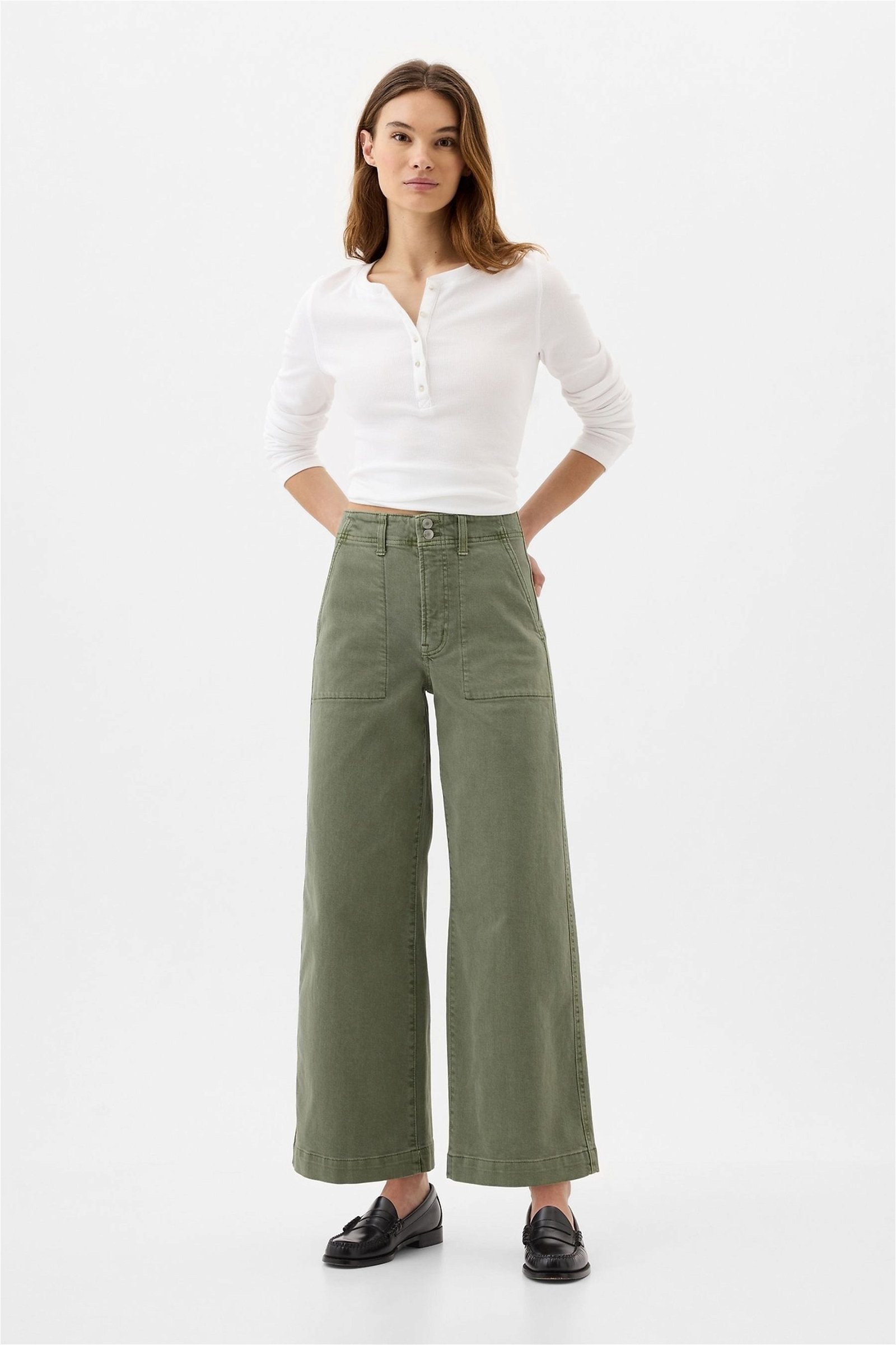 Wide Leg Crop Jean Pantolon product image