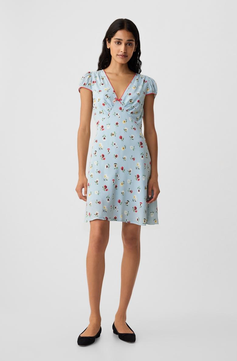  Gap × DÔEN Çiçek Desenli Mini Elbise