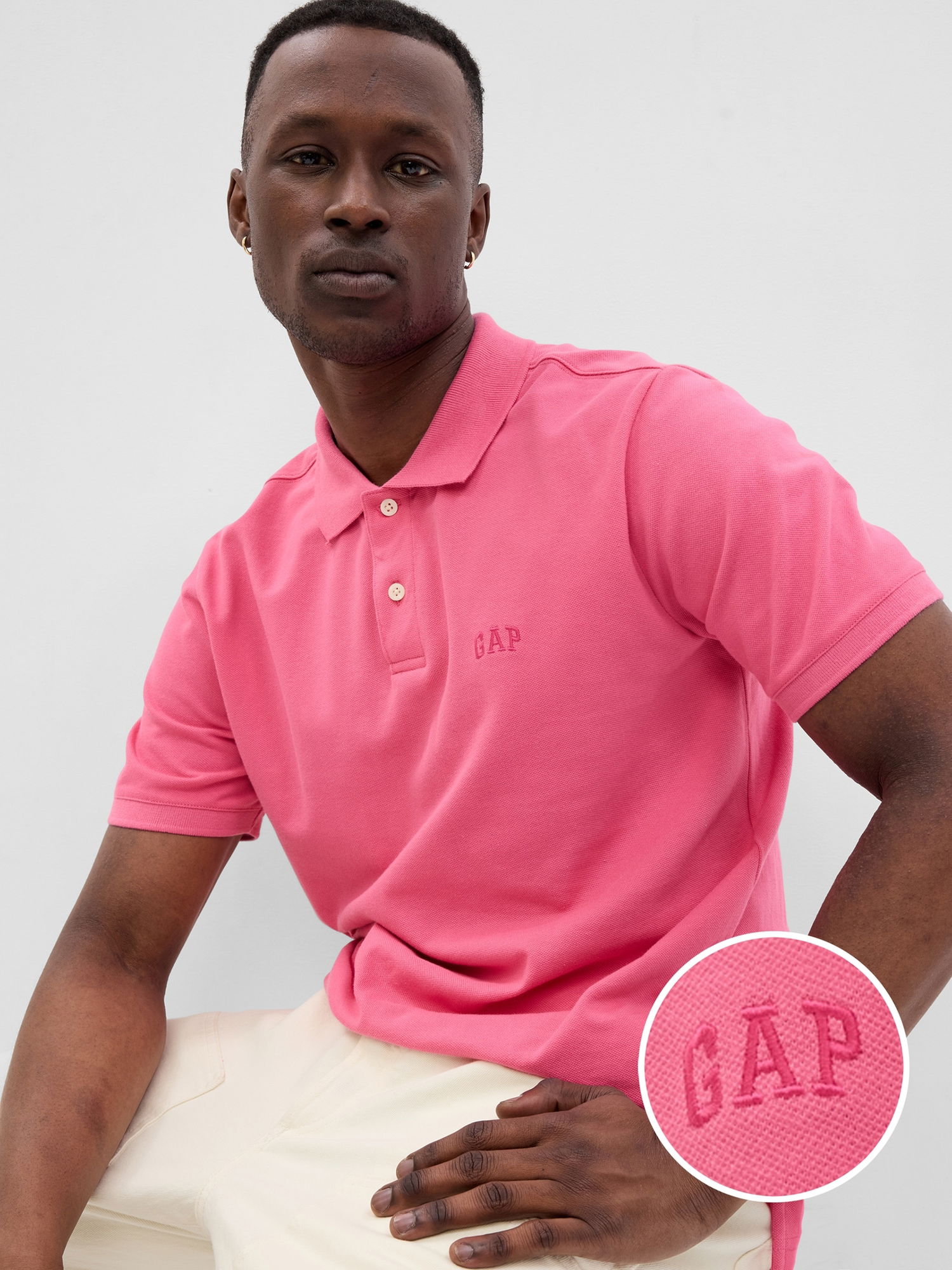 Gap Logo Piqué Polo Yaka T-Shirt product image